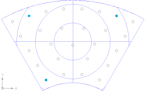 Pattern b 固定点配置図