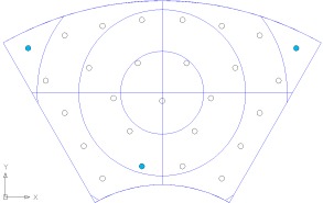 Pattern d 固定点配置図