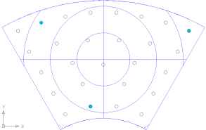 Pattern e 固定点配置図