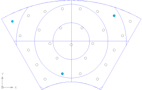 Pattern f 固定点配置図