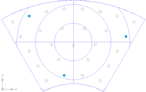 Pattern g 固定点配置図