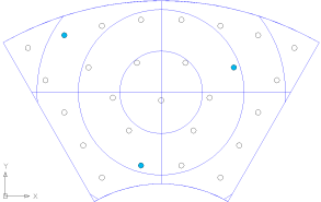 Pattern h 固定点配置図