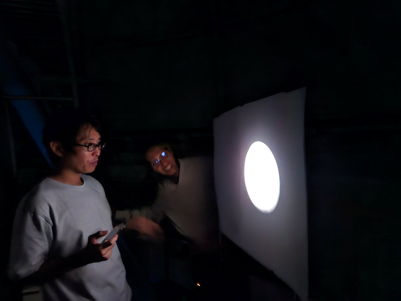 2025年10月 夜間の鏡の調整